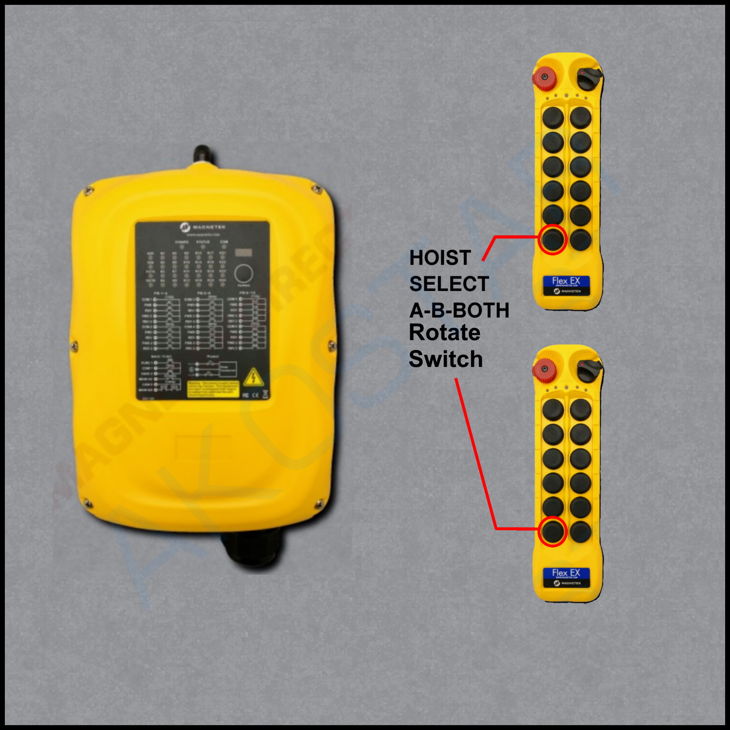 Flex 12EX2 AB System (Rotary) - 2TX, 1RX - 115VAC
