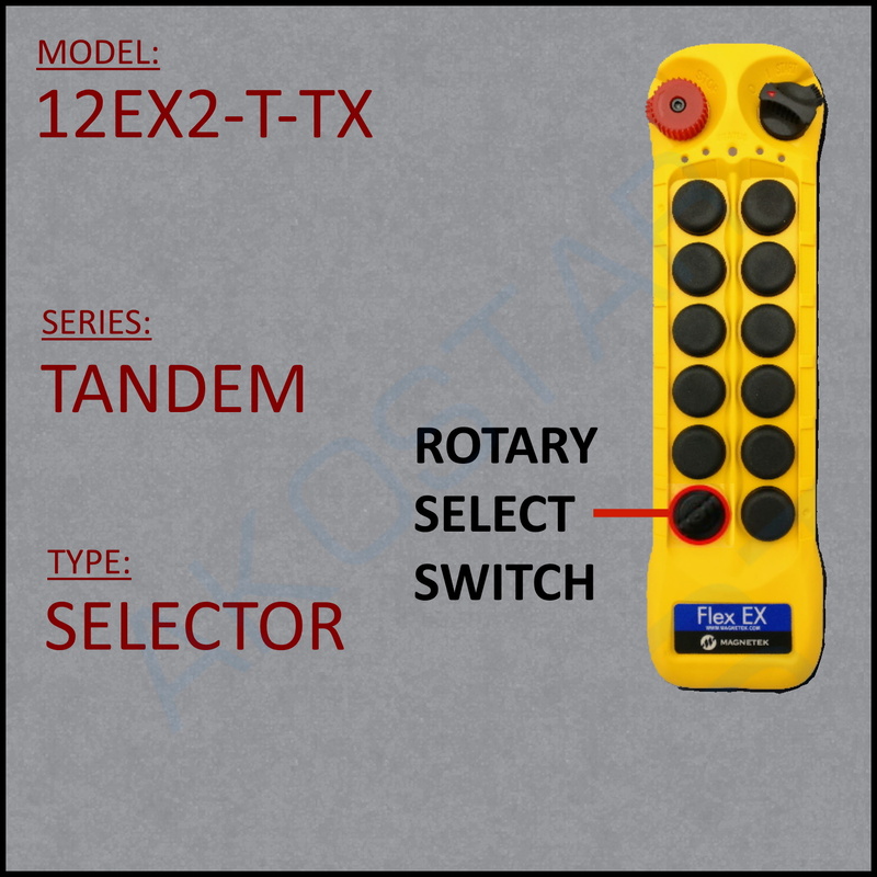 Spare TX for Flex 12EX2-TANDEM (Master w/ rotary)