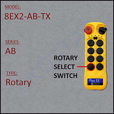 Spare TX for Flex 8EX2-AB (w/ rotary)