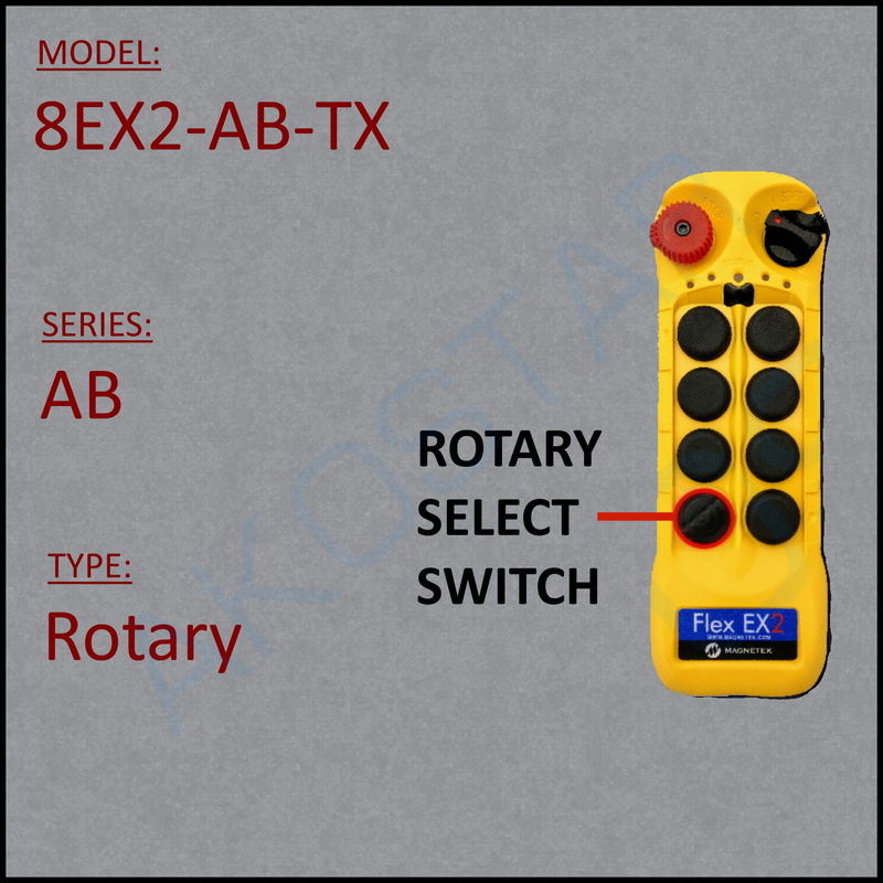 Spare TX for Flex 8EX2-AB (w/ rotary)