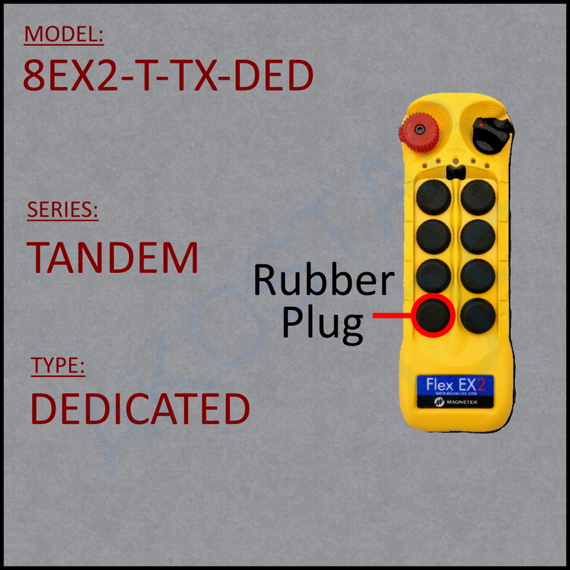 Spare TX for Flex 8EX2-TANDEM (Ded. w/ plug)