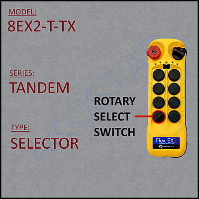 Spare TX for Flex 8EX2-TANDEM (Master w/ rotary)